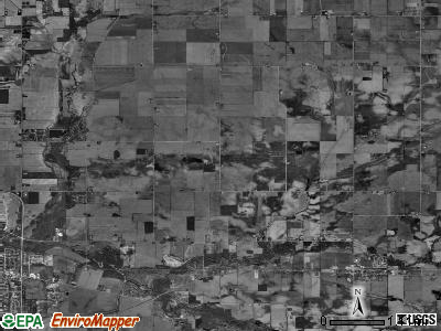Bonus township, Illinois satellite photo by USGS