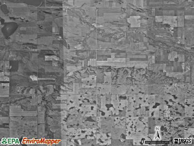 Fairview township, North Dakota satellite photo by USGS