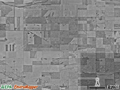Germantown township, North Dakota satellite photo by USGS
