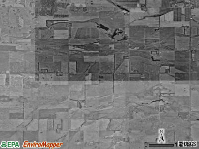 Rosefield township, North Dakota satellite photo by USGS