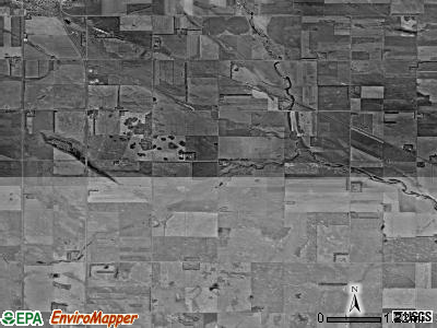 Superior township, North Dakota satellite photo by USGS