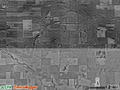 Pleasant Prairie township, North Dakota satellite photo by USGS