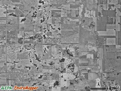 Sharon township, North Dakota satellite photo by USGS