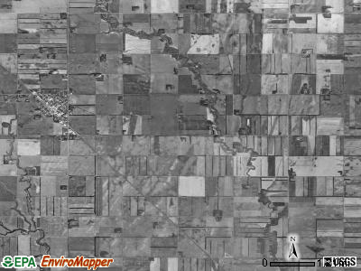 Garfield township, North Dakota satellite photo by USGS