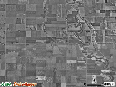 Belmont township, North Dakota satellite photo by USGS