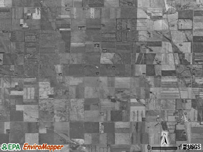 Buxton township, North Dakota satellite photo by USGS