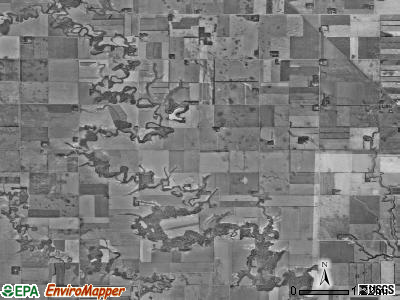 Newburgh township, North Dakota satellite photo by USGS