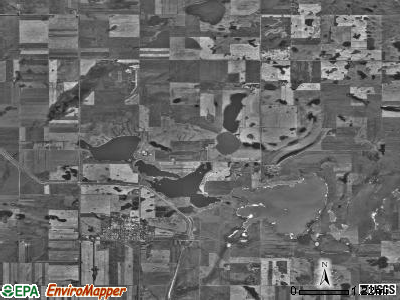 Lake Williams township, North Dakota satellite photo by USGS