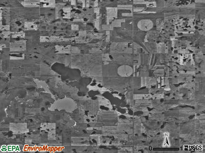 Wise township, North Dakota satellite photo by USGS
