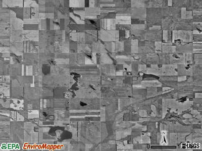 West Ontario township, North Dakota satellite photo by USGS