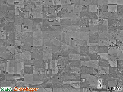 Estabrook township, North Dakota satellite photo by USGS