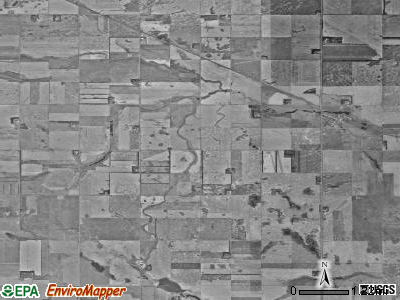 Cathay township, North Dakota satellite photo by USGS