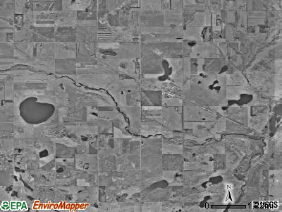 Larrabee township, North Dakota satellite photo by USGS