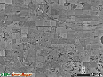 Nordmore township, North Dakota satellite photo by USGS