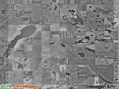 Florance township, North Dakota satellite photo by USGS