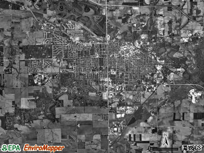 Freeport township, Illinois satellite photo by USGS