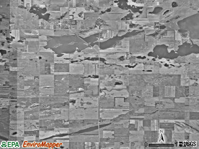 McHenry township, North Dakota satellite photo by USGS