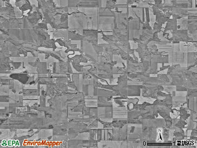 Romness township, North Dakota satellite photo by USGS