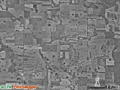 Finley township, North Dakota satellite photo by USGS