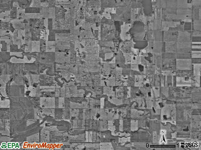 Golden Lake township, North Dakota satellite photo by USGS
