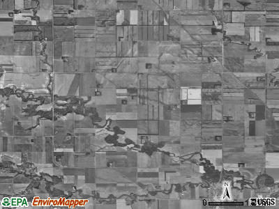 Viking township, North Dakota satellite photo by USGS