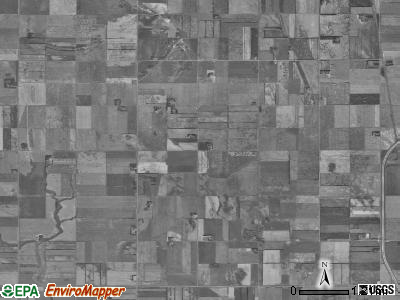 Wold township, North Dakota satellite photo by USGS