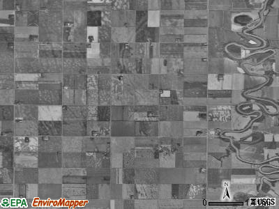 Bingham township, North Dakota satellite photo by USGS
