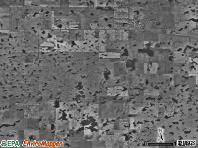 Mercer township, North Dakota satellite photo by USGS