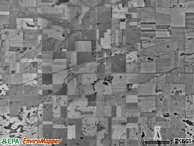 Haaland township, North Dakota satellite photo by USGS
