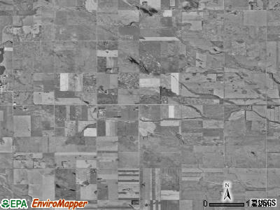 Bilodeau township, North Dakota satellite photo by USGS