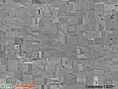 Kingsley township, North Dakota satellite photo by USGS
