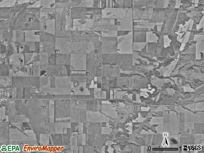 Washburn township, North Dakota satellite photo by USGS