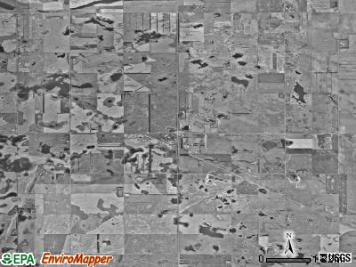 Glenfield township, North Dakota satellite photo by USGS