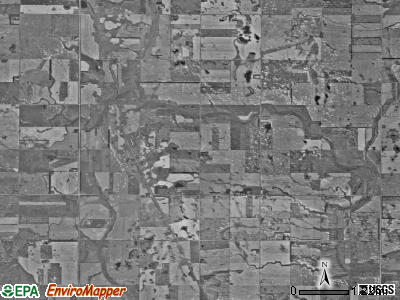 Easton township, North Dakota satellite photo by USGS