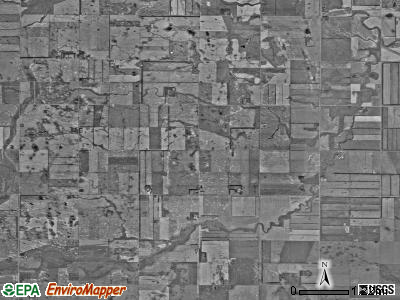 Sherbrooke township, North Dakota satellite photo by USGS