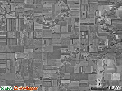Primrose township, North Dakota satellite photo by USGS