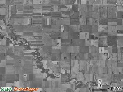 Norway township, North Dakota satellite photo by USGS