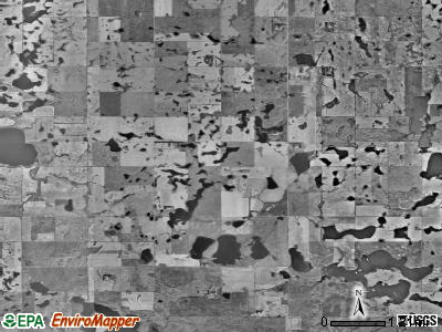 Progress township, North Dakota satellite photo by USGS