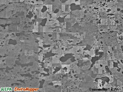 Lynn township, North Dakota satellite photo by USGS
