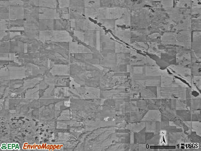 Longview township, North Dakota satellite photo by USGS
