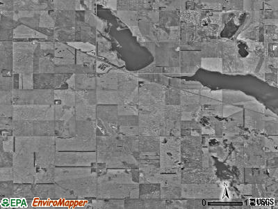 Bordulac township, North Dakota satellite photo by USGS