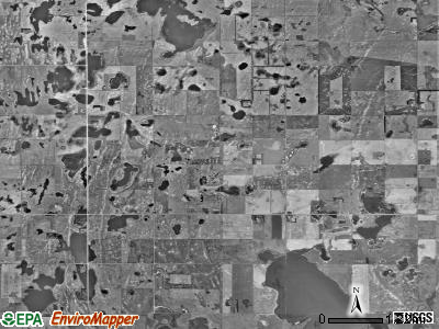 McKinnon township, North Dakota satellite photo by USGS