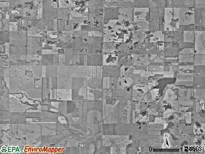 Ball Hill township, North Dakota satellite photo by USGS