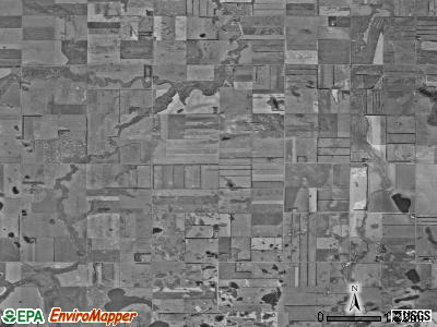 Edendale township, North Dakota satellite photo by USGS