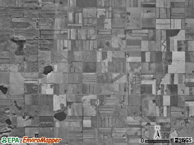 Norman township, North Dakota satellite photo by USGS