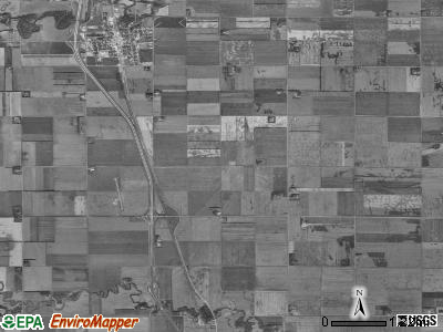 Hillsboro township, North Dakota satellite photo by USGS