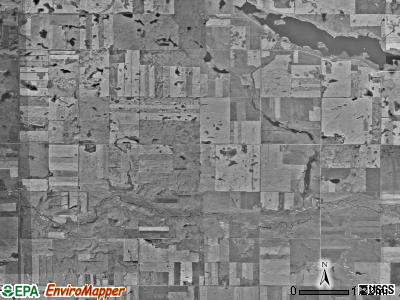 Wilson township, North Dakota satellite photo by USGS