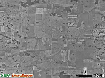 Northwest township, North Dakota satellite photo by USGS