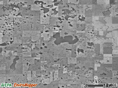 Lowery township, North Dakota satellite photo by USGS