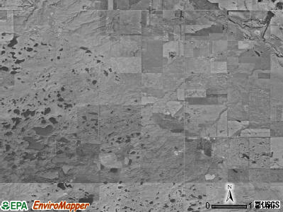 Glacier township, North Dakota satellite photo by USGS